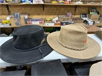 Stetson 7 3/8 & Minnetonka Hats L