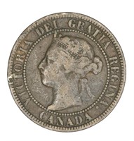 VG 1896 Canada Large Cent Coin