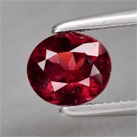 CERT SI 0.6 ct RHODOLITE Africa