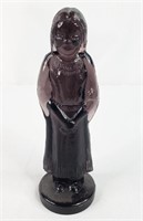 Native American Girl Purple Glass Figure "C"