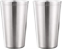 New Stainless Steel Double Walled cups 2pk