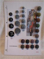 Card of Beautiful Designer Buttons from Button