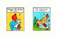 Tintin. Mise en couleurs originale