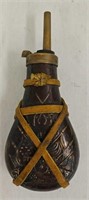 Brass & Copper Gun Powder Flask