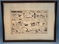 Original Comic Strip Barney Google & Snuffy Smith