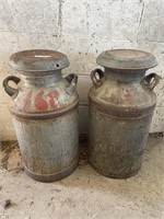 2 MILK CANS