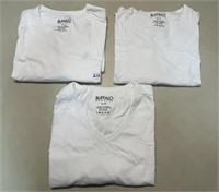 THREE PAIRS OF BUFFALO 100% COTTON T-SHIRTS