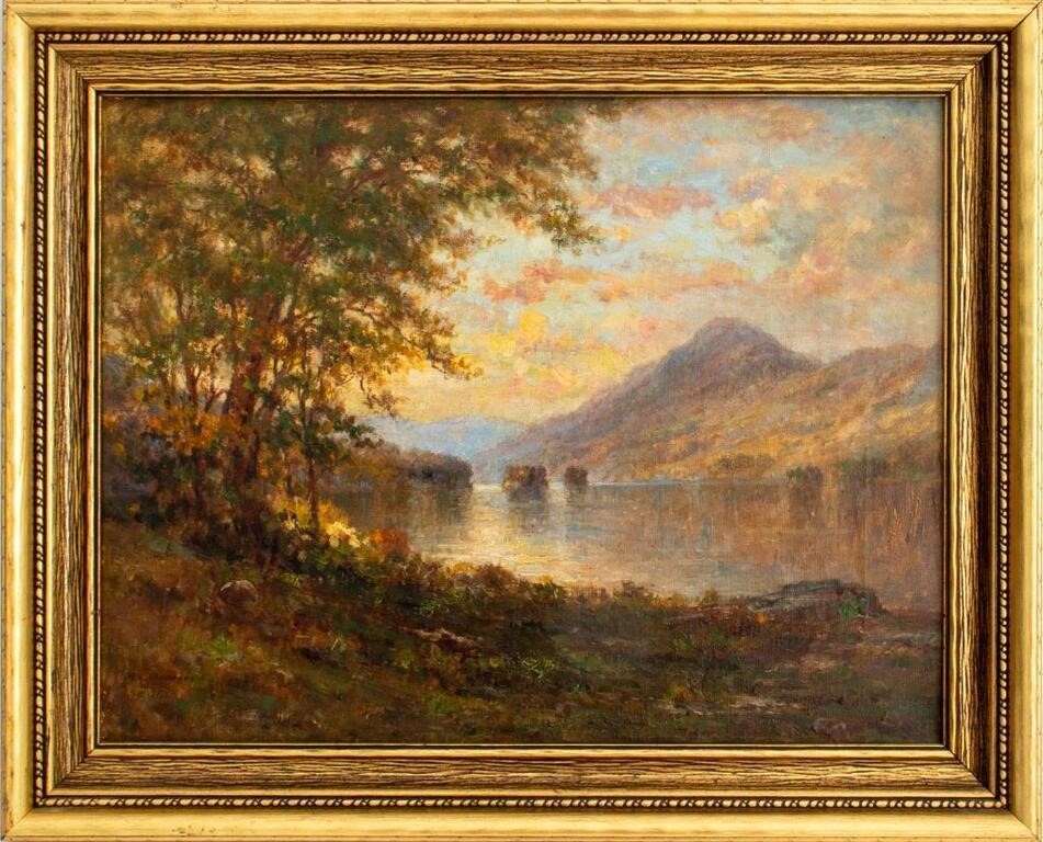 M. Seymour Bloodgood Mountain Landscape Oil