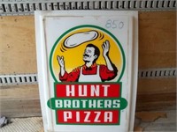 Hunt Bros Pizza 5x5 sign face