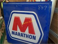 Marathon 5x5 sign face