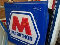 Marathon 5x5 sign face