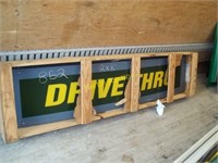 Drive Thru (in crate) 2x8 sign face