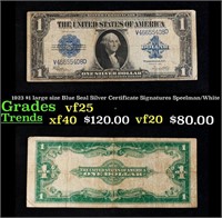 1923 Speelman/White $1 large size Blue Seal Silver