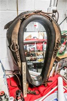 Antique Horse Collar Mirror, 28" T x 21"W