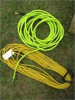 653) 100' extension cord and air hose