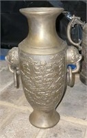 Antique Oriental Bronze Decorative Vase