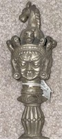 Vtg Phurba Kila Tibetan Ritual 3 Face Silver