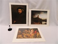 Rembrandt Prints-(2); Daniel in the