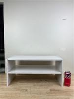 White wooden shelf
