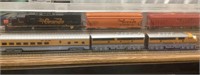 Model Train Display Case With Trains