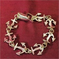 Silver Anchor Bracelet
