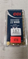 50 Rounds 22 WMR Ammo (Factory Sealed)