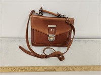 Brown Leather Polo Ralph Lauren Purse- Used-
