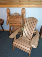 (2) FOLDING ADIRONDACK STYLE CHAIRS