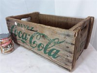 Caisse Coca-Cola en bois, vintage, 8,25x19,5x12