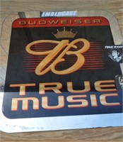 Budweiser True Music Mirrored Sign