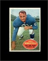 1960 Topps #81 Andy Robustelli EX to EX-MT+