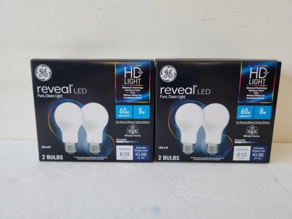 4 reveal led 60 watt HD light bulbs