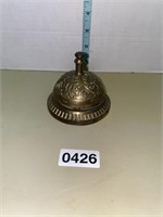 Vintage Art Deco Brass Hotel Desk Service Bell