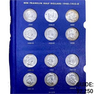 1948-1963 Complete UNC Franklin Half Dollar Set