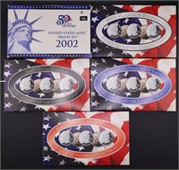2002 US Proof P&D State Quarters, Platinum & Gold