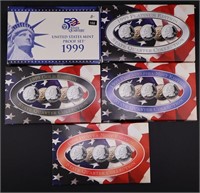 1999 US Proof P&D State Quarters, Platinum & Gold