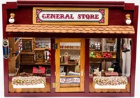 Miniature Pioneer Diorama General Store Doll House