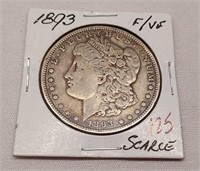 1893 Silver Dollar F