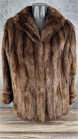 Vintage I.B. Fox Russian Sable Fur Coat Jacket