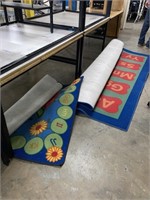 Lot of 4 Assorted Classroom Learning Rugs