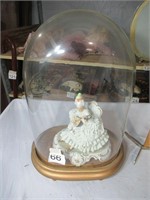 Victorian lady sculpture in protective case