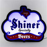 Shiner Specialty Beer Light Up Advertising Sign