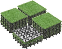 27 Packs Interlocking Grass Tiles 12x12