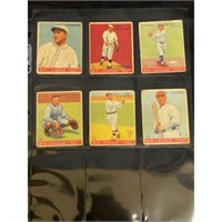 (6) 1933 Goudey Baseball Cards