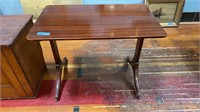 SOLID MAHOGANY HALL TABLE ON CASTERS