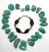 Turquoise & Labradorite Set