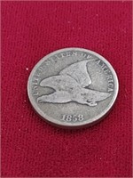1858 Flying Eagle Cent Coin