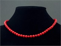 Poly Coral Necklace with Magnetic Clasp RV$150