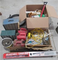 Garage Items Including Organizers, Gas Cans,