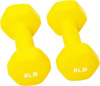 FM8489  BalanceFrom Neoprene Dumbbell Weights 8 lb